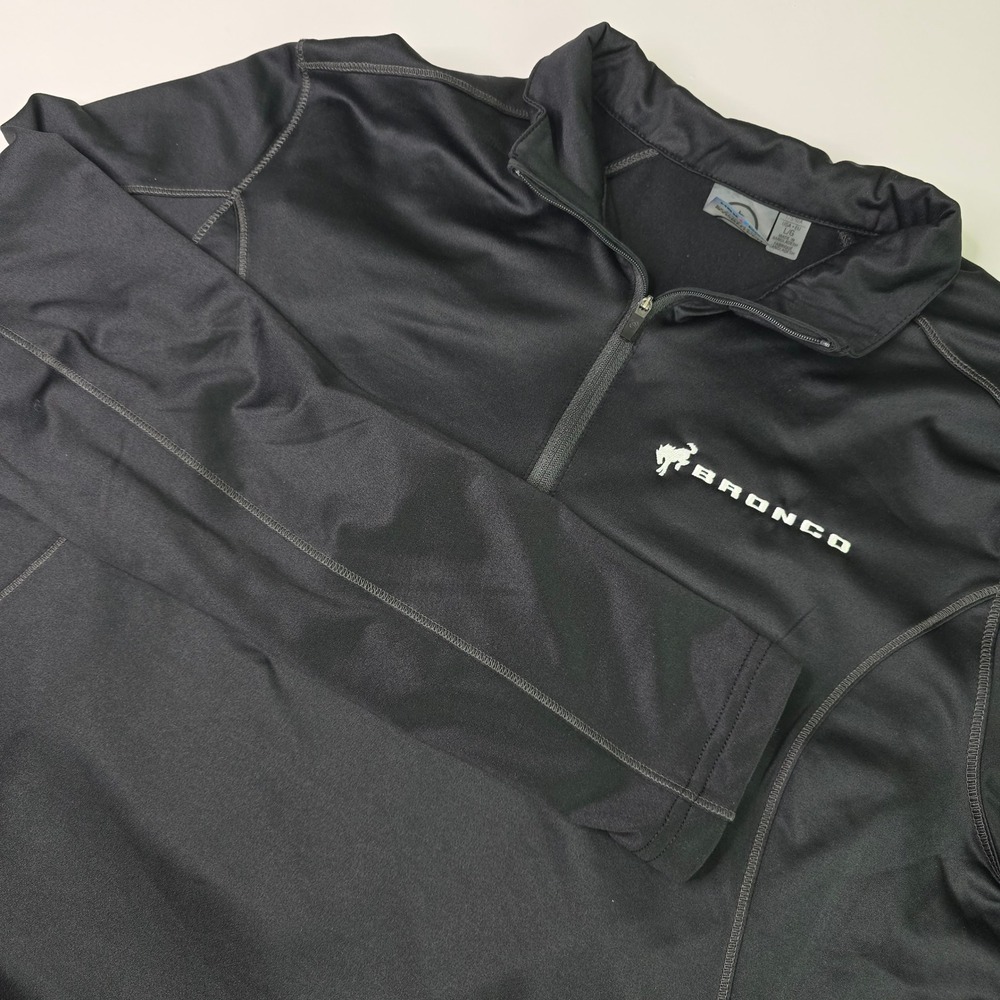 Stormtech Performance Ford Bronco Mens Black H2X Dry Quarter Zip Pullover Large